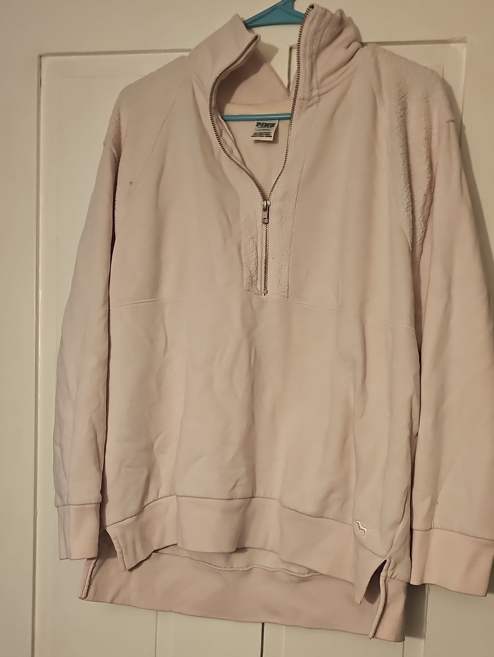 PINK Victoria's Secret Pink Color Quarter-Zip Pullover
